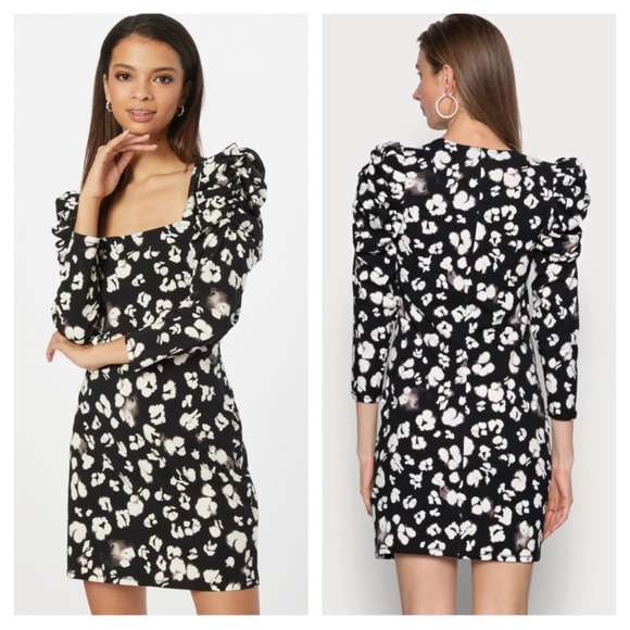 Ted Baker London Dresses & Skirts - TED BAKER LONDON FLORAIN SQUARE NECK PRINTED MINI DRESS SIZE 4 equal size 10 US